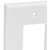 Leviton 2-Gang 1-Toggle 1-Decora/GFCI Device Combination Wallplate, Oversized, Thermoset, Device
