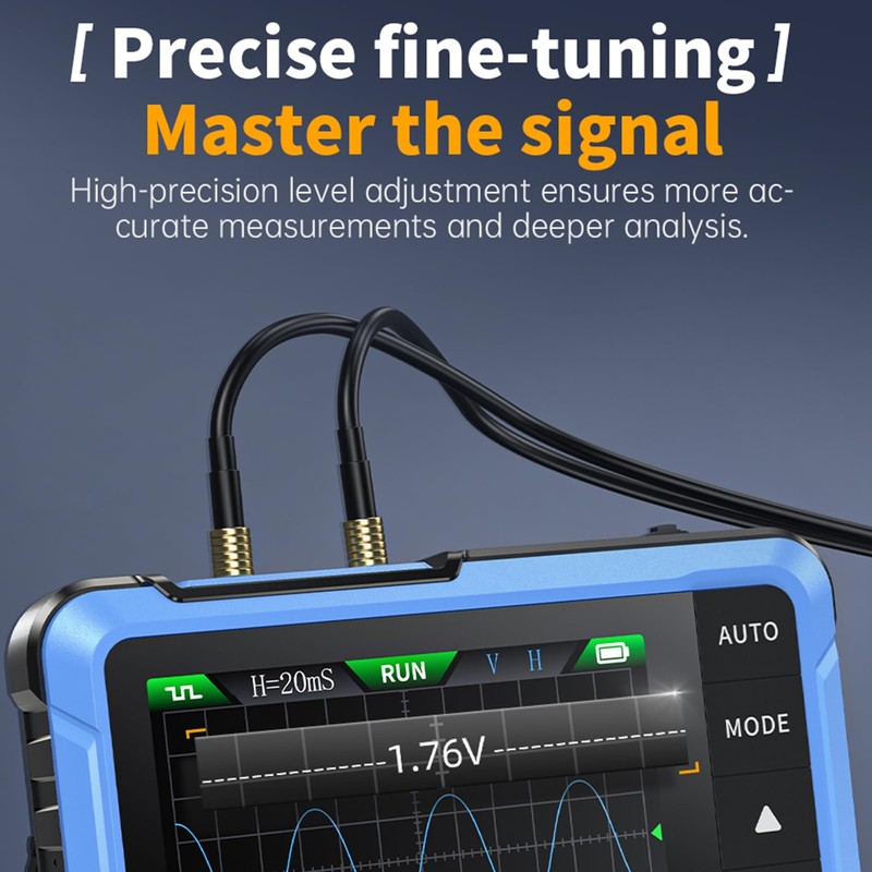 DEWIN Oscilloscope, DSO510 Handheld Oscilloscope 2-in-1 Oscilloscope Signal Generator 48