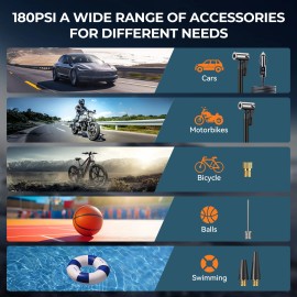 SZEVZO Jump Starter with Air Compressor, 10000A Car Battery Jumper Starter