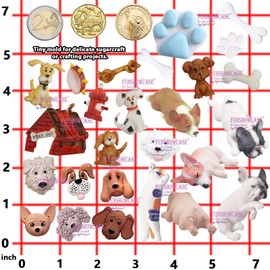 Funshowcase Puppy Dogs Fondant Mould 4-Count