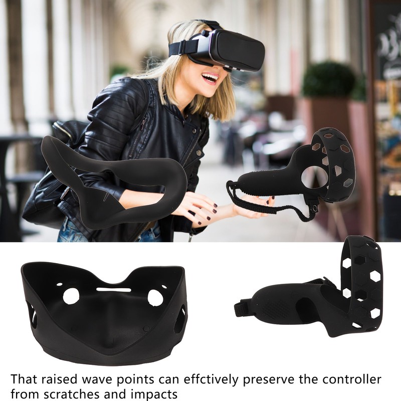 VR Silicone Protective Cover Grips Face Lens Protective Cover VR