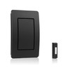 Heath Zenith Wired Mechanical Doorbell Chime Kit, Black, Plastic, Lighted,