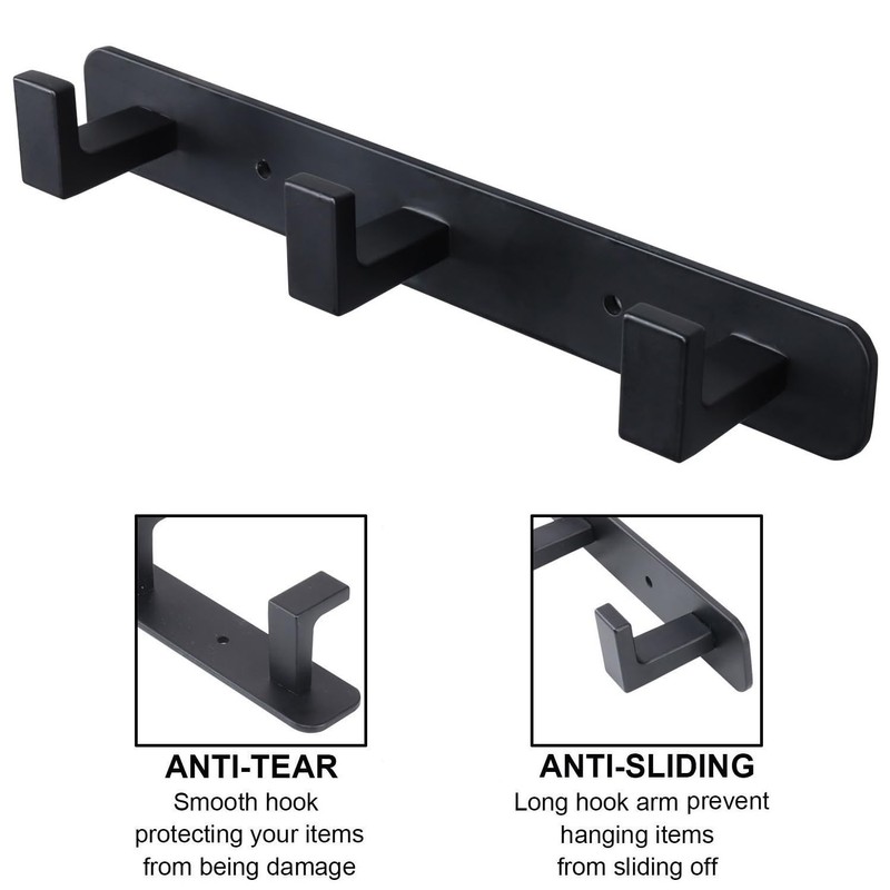 Vanloory Coat Rack, Heavy Duty Stainless Steel 3 Tri Coat