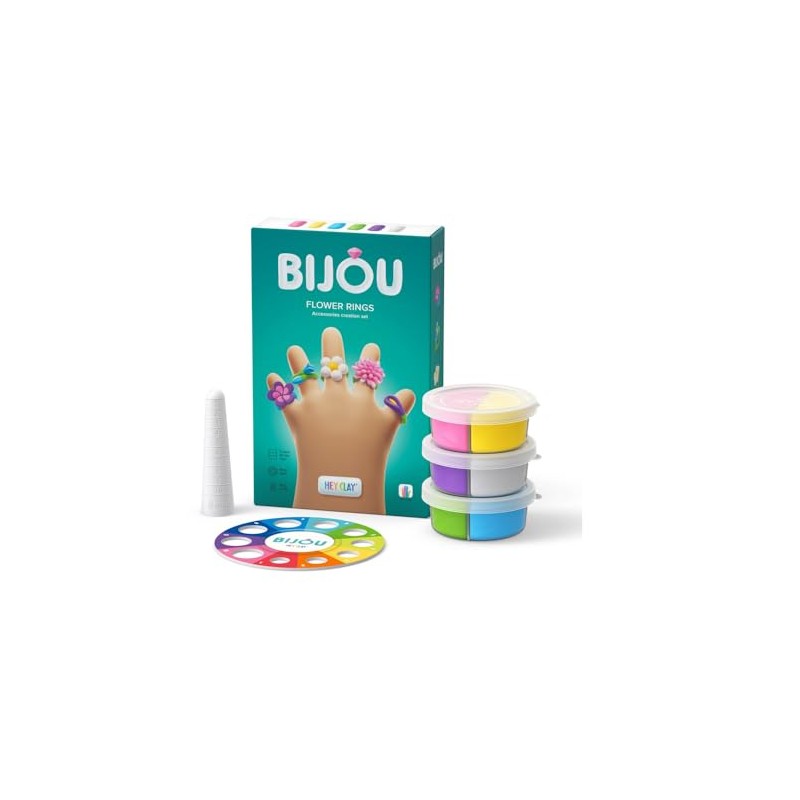 Hey Clay Bijou Flower Rings