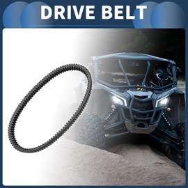 INFINAUTO Drive Belt Inner V-Belt No.590110037 for Kawasaki Mule PRO-DX EPS 2016-2021 Rubber Fiber Black Wear Resistant and High-Temperature Resistant