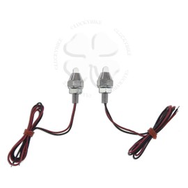 White Chrome LED License Plate Bolt 0° Accent Light 6mm Motorcycle Car Auto Tag