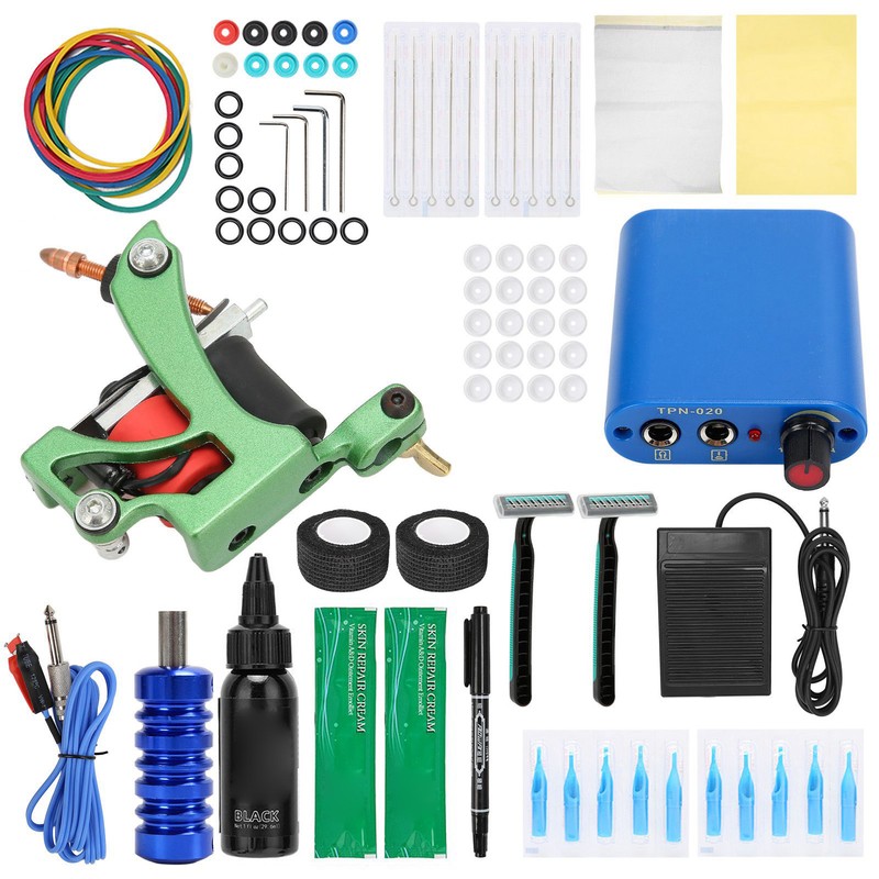 Complete Tattoo Machine Kit Professional Tattoo Coils Machine Tattoo Clip