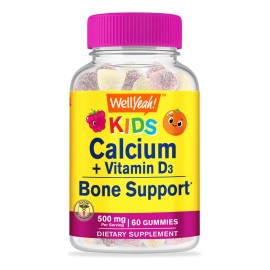 Wellyeah Calcio 500mg + Vitamina D3 1000 Iu Gomitas Niños 60