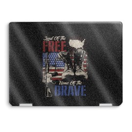 MightySkins Glossy Glitter Skin Compatible with HP Spectre x360 14" (2022) Full Wrap Kit - Land of The Free | Protective, Durable High-Gloss Glitter Finish | Easy to Apply | Made in The USA