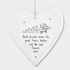 East of India Hanging Heart Gift Best Friends Make Good