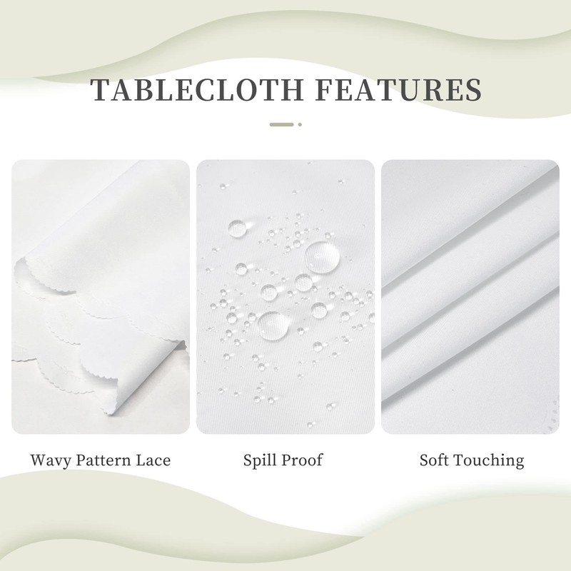 Ecixzyo Lemon Round Tablecloth 60 Inch Polyester Washable Table Cover