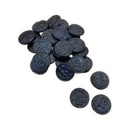 Sugar-Free Liquorice Assortment, Mixed Shapes and Flavours, Sweet and Salty Options (1kg, Coins - Sweet & Salty - Fairly Firm)