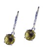 Riyo Gems Women's Lemon Quartz Wholesale Silver India Dangle Earring