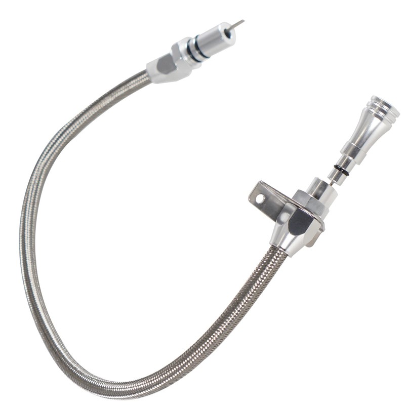 YESHMA Transmission Dipstick Stainless Braided Hose TH350 TH-400 700R4 Tranny