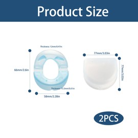 2Pcs Anti Snoring Devices, Anti-Snoring For Both Men And Women Snoring Mouthguard, Universal Size For Snoring Teeth Protection Anti Snore, Ready-To-Use Anti-Snoring Blue, For Teeth Grinding