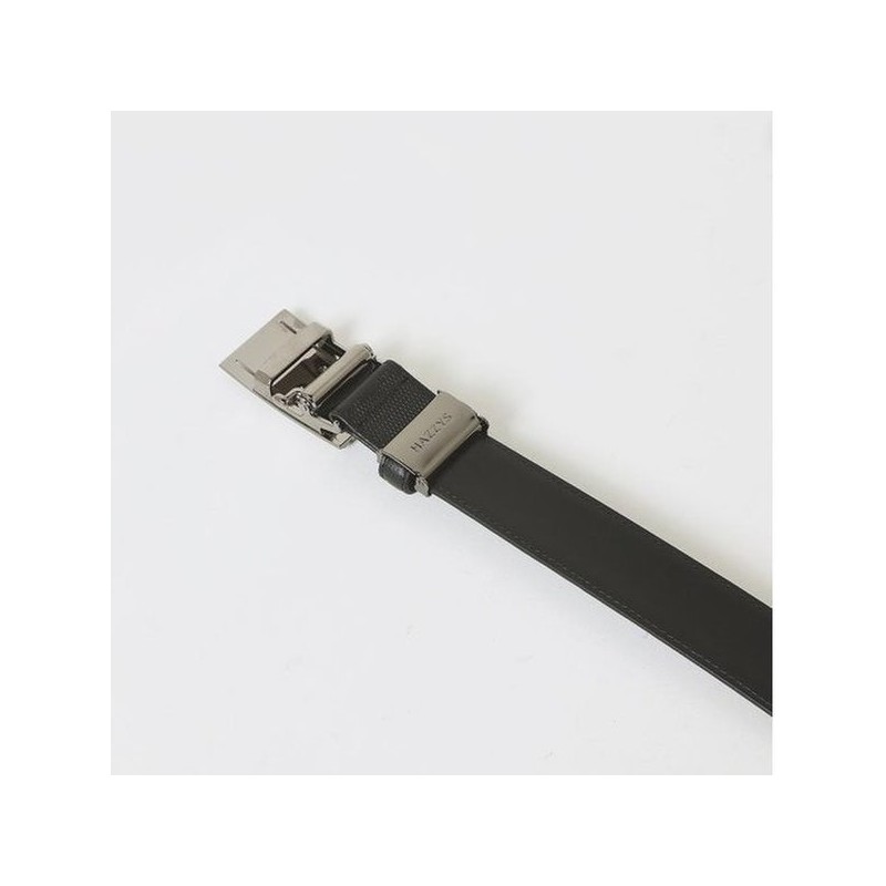 Hazzys (대구신세계)블랙 로고장식 소가죽 자동벨트 HJBE5E780BK (DAEGU SHINSEGAE) Black Logo