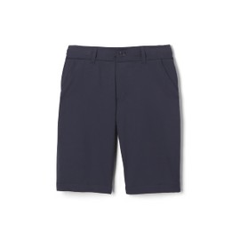 French Toast Boys' Flat Front Performance Stretch Short, Navy, 12