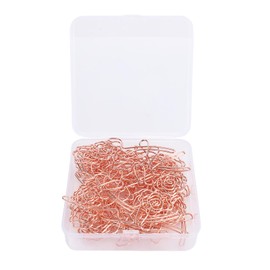 Set 30 Clips para Papel en Forma de Rosa, Sujetapapeles Decorativos Metálicos de Colores Brillantes para Organizar Documentos en Casa, Escuela y Oficina