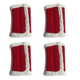 CONVELIFE Christmas Horse Leg Wraps,Suitable for Most Horse Legs,Easily Use and Adjust-4Packs