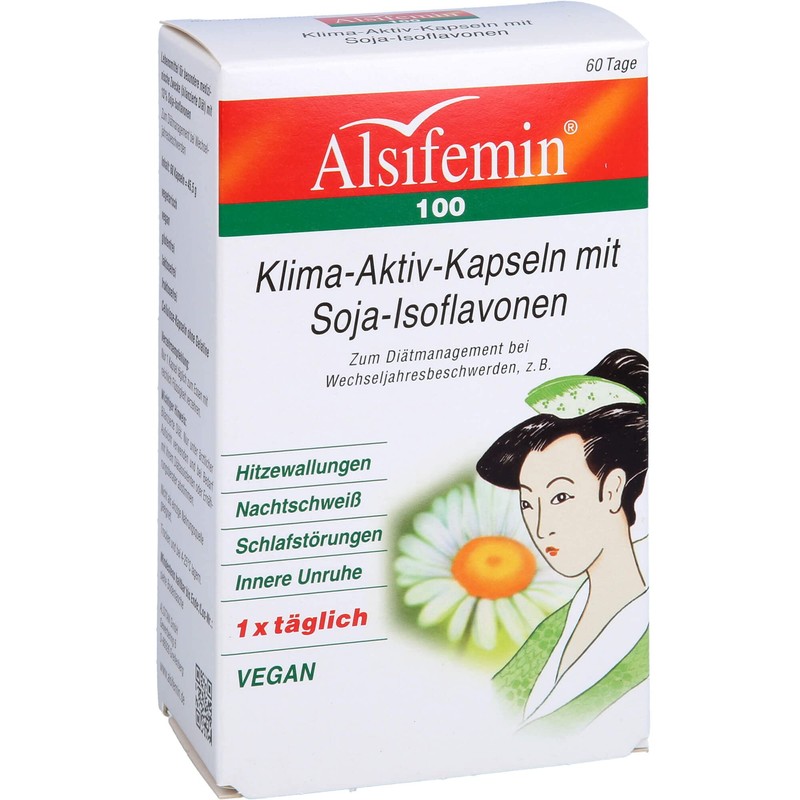 Alsifemin 100 Klima-Aktiv-Kapseln mit Soja-Isoflavonen, 60 S