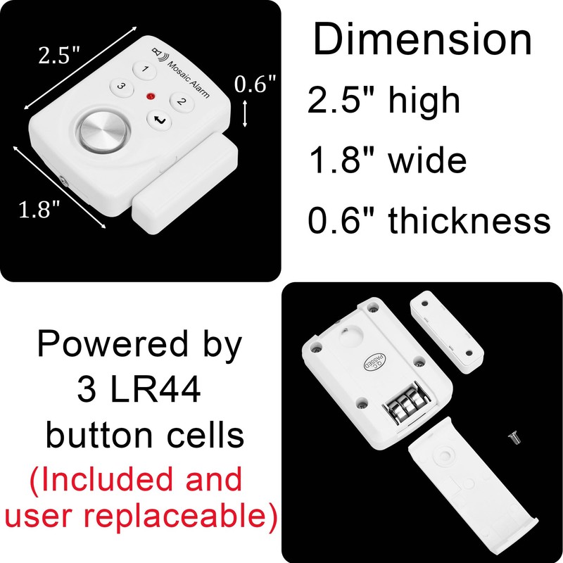 Door Alarms with Delay When Left Open 130db Window Break