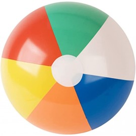PMS Inflatable Multi-Coloured Shiny Beach Ball – 20 Inch Inflatable Toys for Children and Toddlers