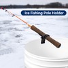 4 Pcs Bucket Rod Holder- Ice Fishing Rod Holder- Ice