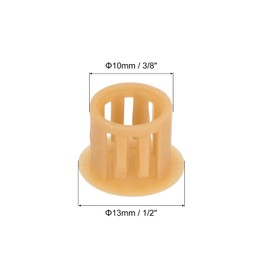 sourcing map 32PCS 10mm(3/8") Orange Plastic Hole Plugs, Flush Type Panel Hole Plugs Insert End Caps for Locking Hole Tubes Furniture Cabinet