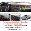 Xukey Dash Cover Mat Dashboard Pad Black FOR 2007-2013 GMC