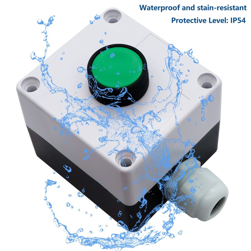 mxuteuk Momentary Push Button Switch Station Box Exit Button Switch