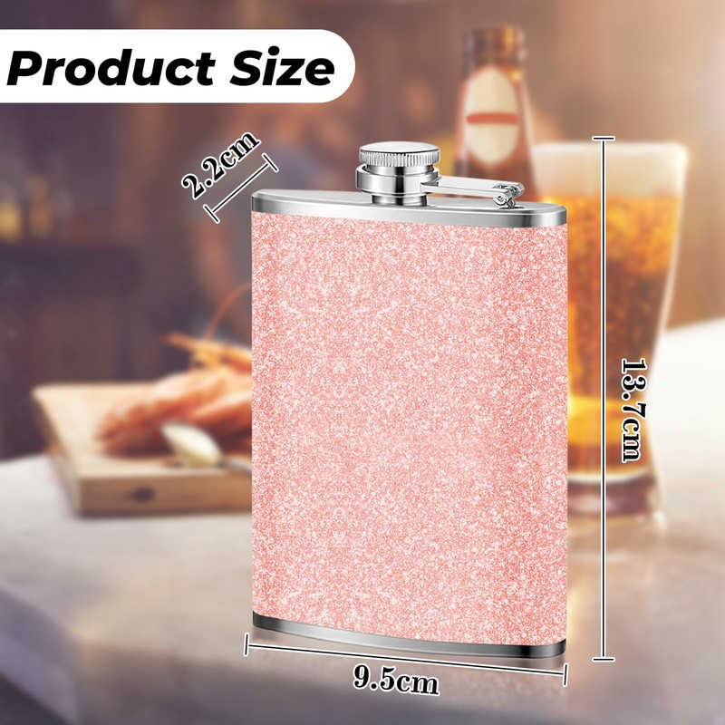 Stainless Steel Flagon - 8oz Portable Flask For Climbing Camping