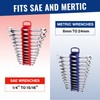 WORKPRO 8-Piece Magnetic Socket Organizer and Magnetic Wrench Organizer Set,