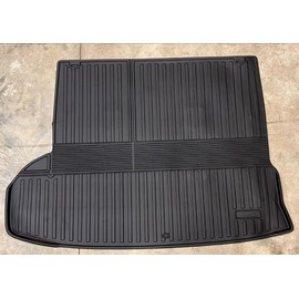 EACCESSORIES EA Cargo Liner - Trunk Mat for Toyota Highlander 2014-2019 – Weather-Resistant Trunk Mats for Cars with Raised Lip–Non-Slip Car Trunk Mat Tray Pad Boot–Laser Pre-Cut Design