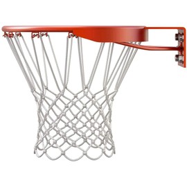 Basketball Nets 2 PCS Heavy Duty Outdoor All Weather Basketball Nets Backboard Accessories Replacement for Standard Rim Hoop (White)