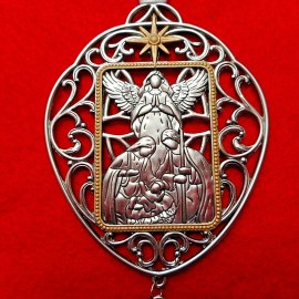 GANZ NEW Nativity Ornament "'Tis the season of miracles" by Ganz