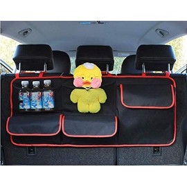 Riloer Car Rear Seat Trunk Organizer, Car Trunk Tidy Organiser Bag,Car Seat Backrest Storage Organizer,Universal Car Boot Tidy