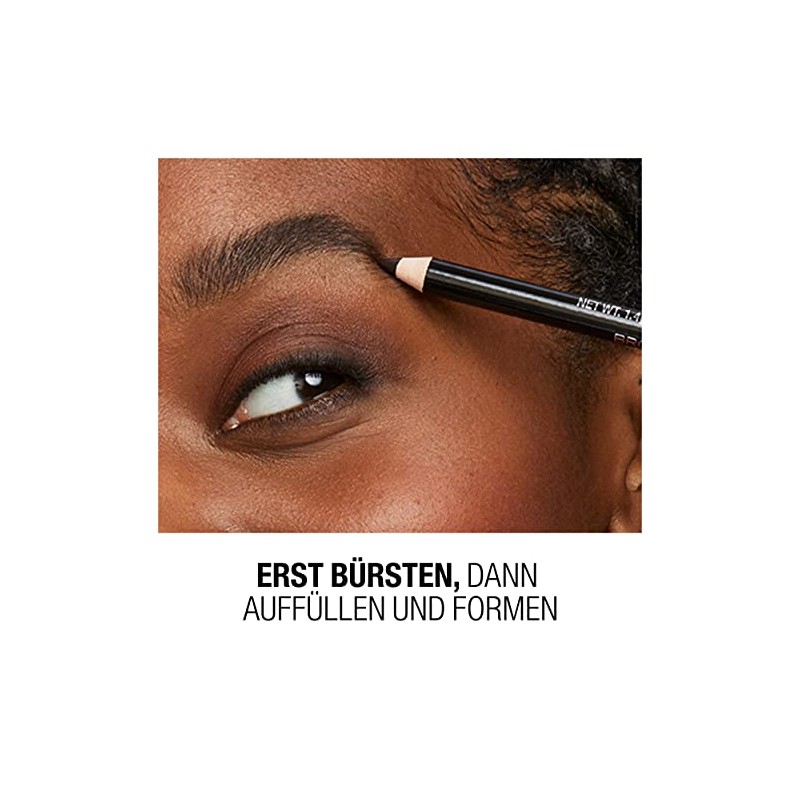 Manhattan Brow'Tastic Professional Pencil Colour 004 Black Brown Eyebrow Pencil