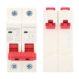 FTVOGUE 2P DC 500V Circuit Breaker DZ47-63Z-2P Leakage Protection Air Switch (32A)