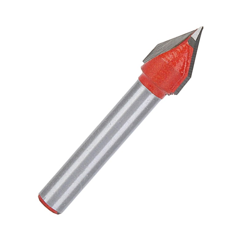 60°CNC Engraving V Groove 3D Router Bits 6x10mm 1/4" Shank