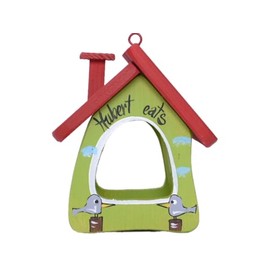 Bird Feeder - Bird Feeder for Hanging - With Style, Help and Feed Wild Birds (Hubert Eats/Green)