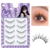 LZM False Eyelashes, Natural Bunch, False Eyelashes, 100% Handmade False