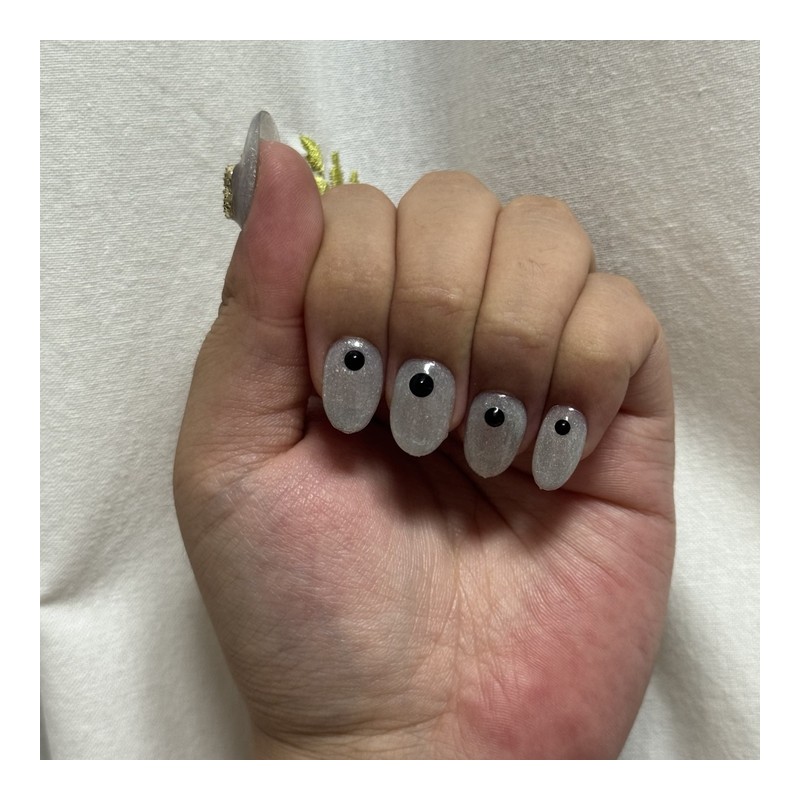CHOK: 03 Lucky magnetic nail Handmade nail tip - Almond