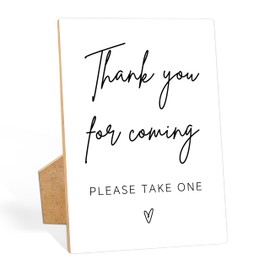 Please Take One Sign, Wedding Favor Sign, 8 x 11 Inch, Baby Shower Decorations, Wedding Decor, Bridal Shower Favors, for Wedding Reception, Bridal Shower, Baby Shower, Elegant Minimalist Style, W8