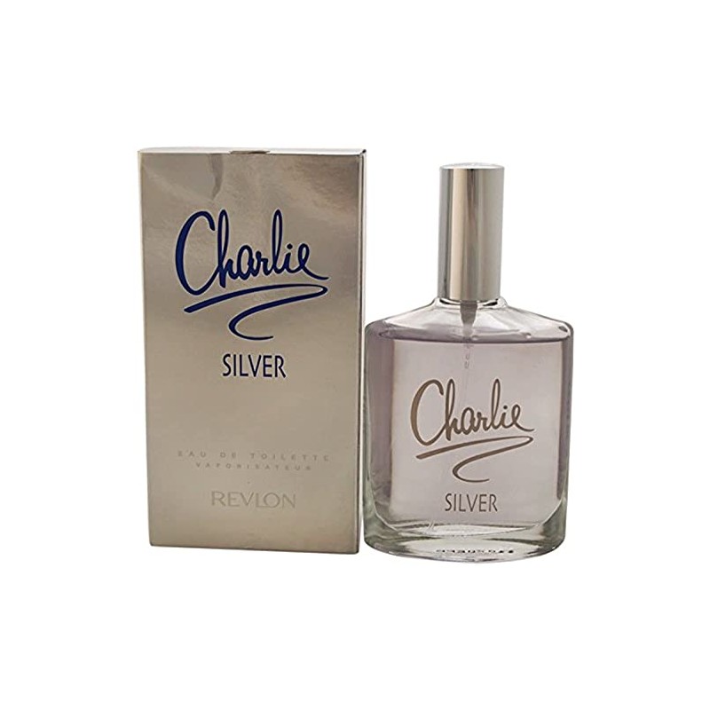 REVLON CHARLIE SILVER 3.4 oz Eau de Toilette Spray NEW
