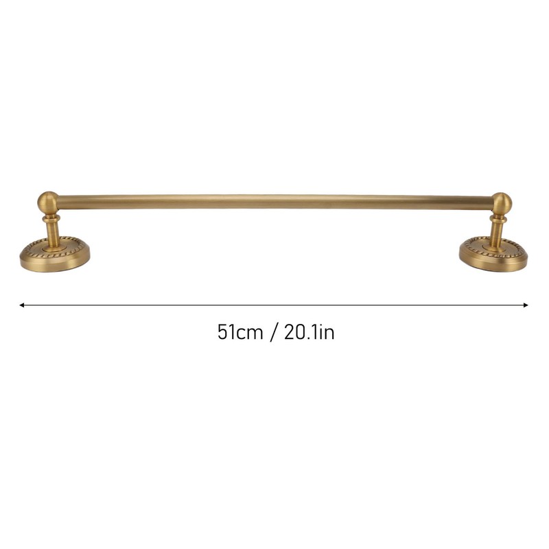 Copper Towel Bar European Style Bathroom Single Bar Towel Rack