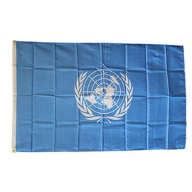United Nations - 3 ft x 5 ft Polyester World Flag