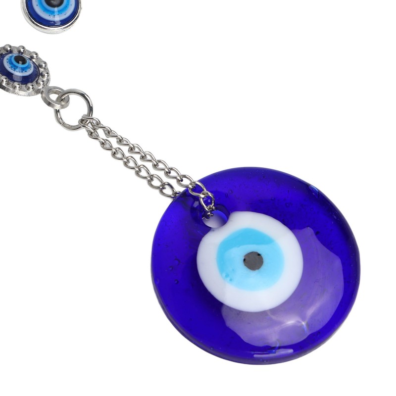 9.3in Blue Evil Eye Owl Pendant Decoration Protection Blessing Lightweight