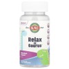 KAL Dinosaurus Relax a Saurus L-Theanine Blend Grape Chewables 30 Tablets, 6 Count / KAL 다이노사우루스 Relax a Saurus L-테아닌 블렌드 포도 츄어블 30정, 6개