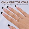 Misssix Black French Gel Nail Tips, 240Pcs French Tip Press