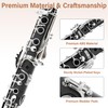 Mendini By Cecilio B Flat Clarinet for Beginner, Ebonite Bb
